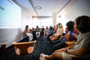 comunidade num espaço de coworking em Lisboa
